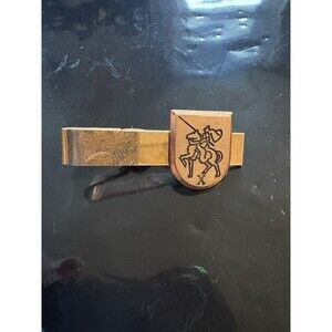 Horse Head Horseshoe Equestrian Tie Bar Clip Gold Jewelry